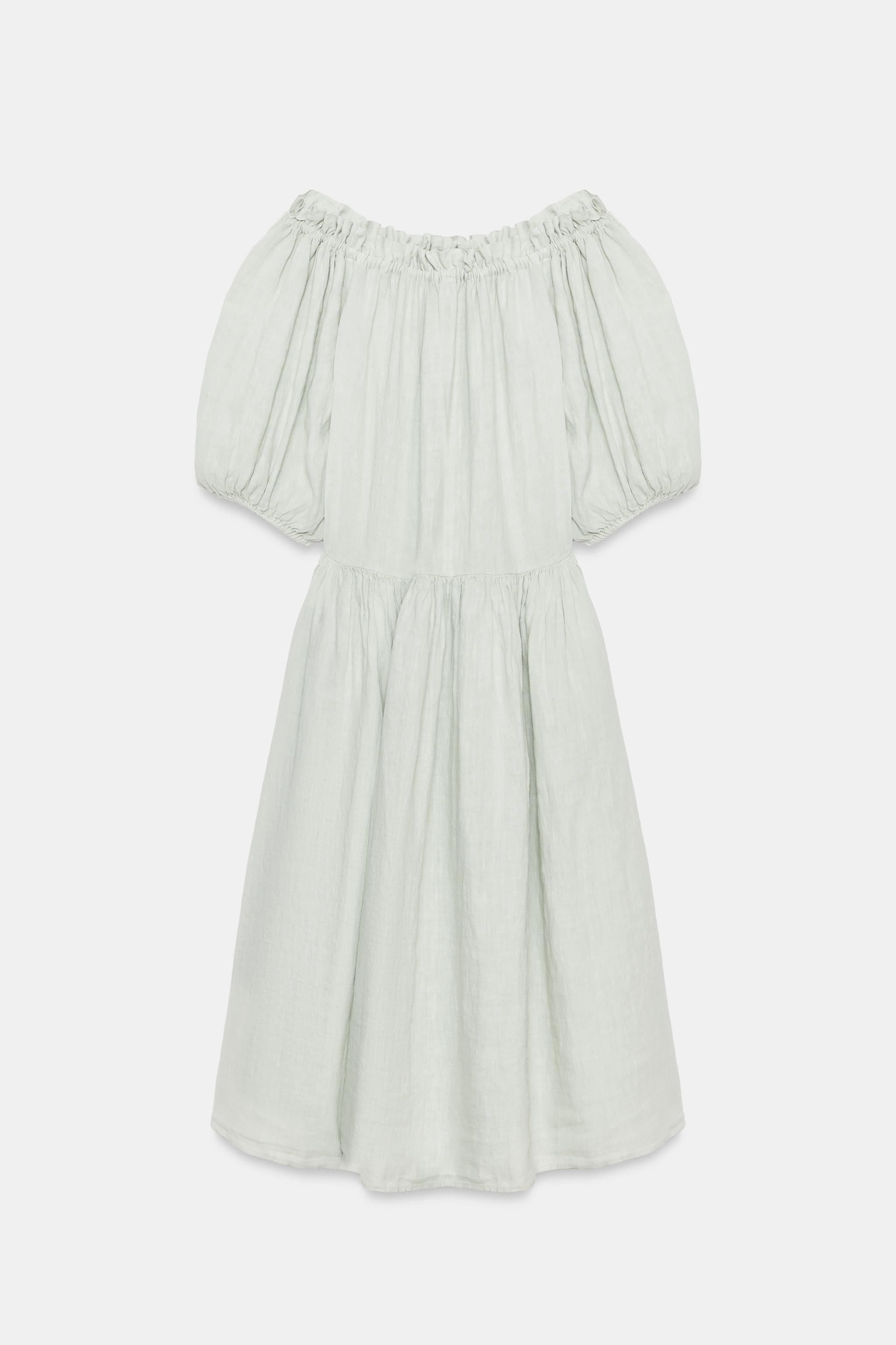 ZW COLLECTION 100% LINEN MIDI DRESS